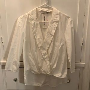 Brand new white Michael stars 3/4 sleeve top